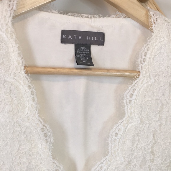 Kate Hill Plus Size Lace Wrap Blouse Size 16 - Picture 2 of 9